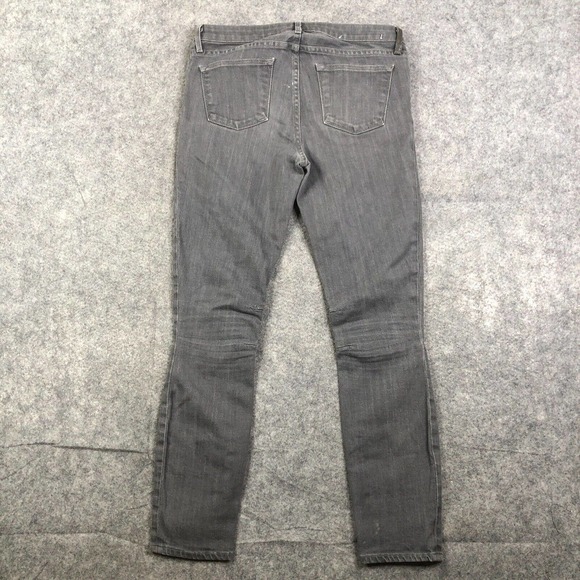 Helmut Lang Jeans Womens 28 Moto Skinny Gray Stretch Made in USA 31x28 Designer - Picture 7 of 14